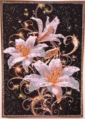Lilies After Dark – framed wall art shown in a styled room setting.