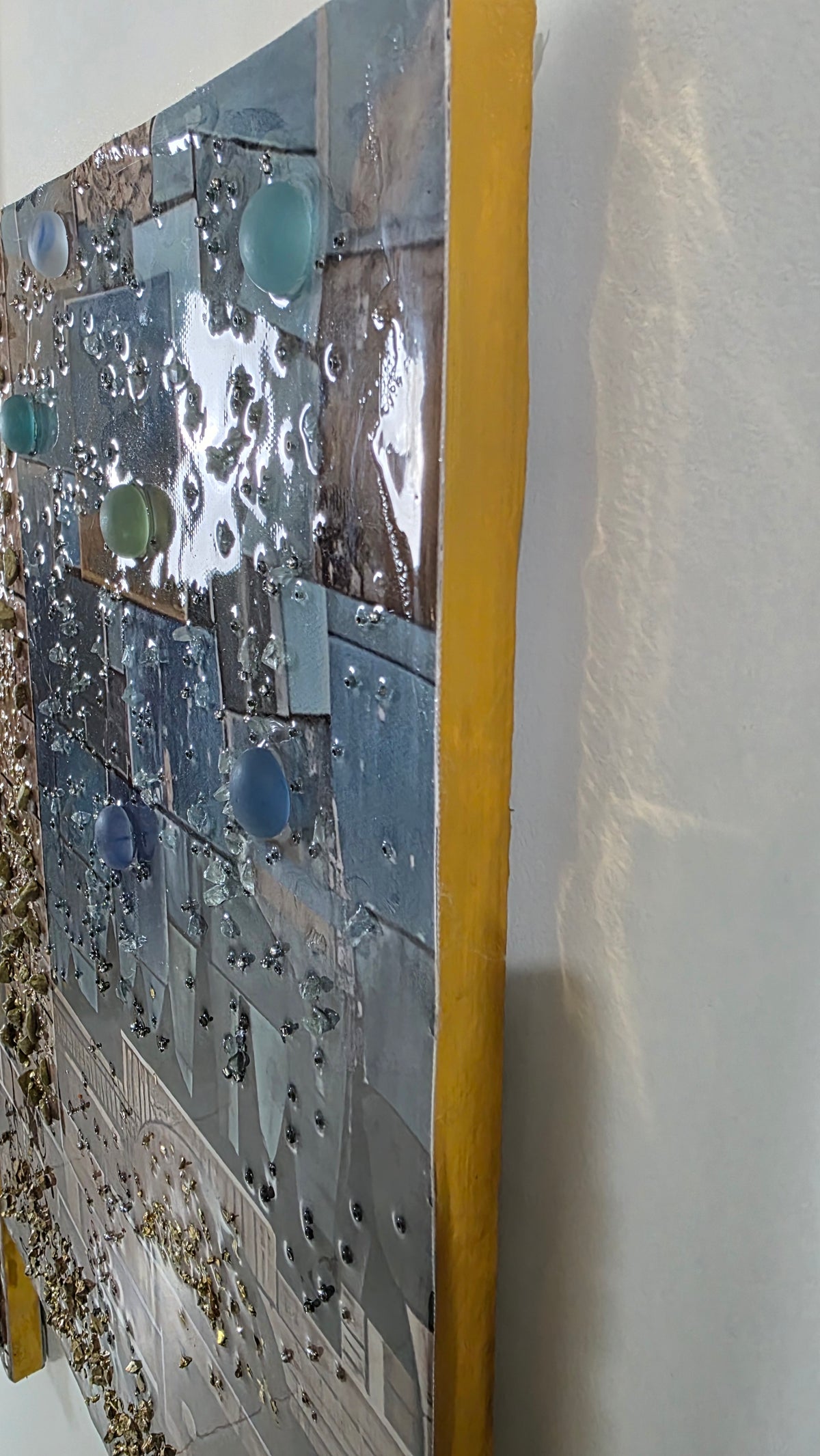 Emerald Dome five-panel Jerusalem mixed-media wall art — view 7
