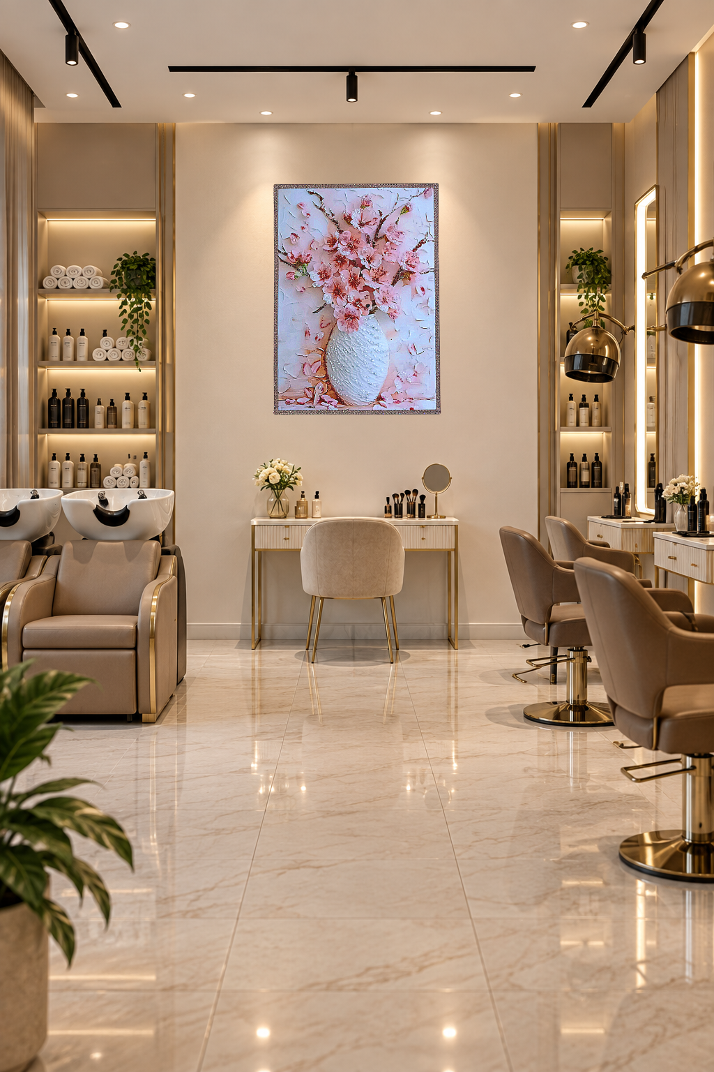Blush Peony Vase will bring a hint of luxury to your ladies’ salon, adding a soft, feminine and polished finishing touch to the space.