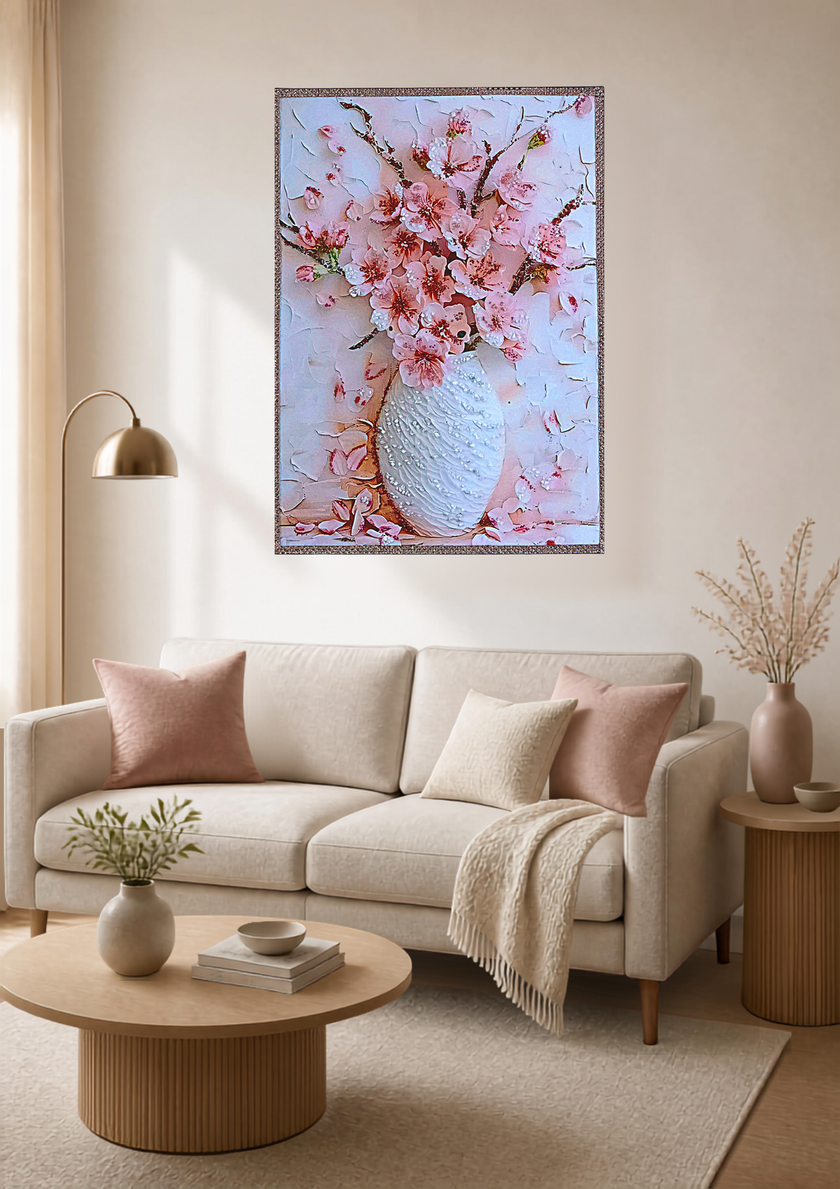 Let Blush Peony Vase become an elegant focal point in your living room, adding warmth, softness and a graceful decorative touch.